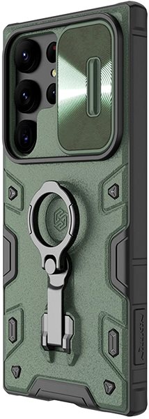 Telefon tok Nillkin CamShield Armor PRO Samsung Galaxy S23 Ultra hátlap tok, sötétzöld ...