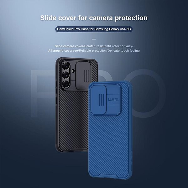 Handyhülle Nillkin CamShield PRO Backcover für das Samsung Galaxy A54 5G Black ...