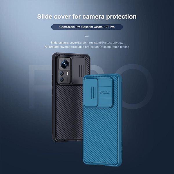Handyhülle Nillkin CamShield PRO Back Cover für Xiaomi 12T Pro Schwarz ...