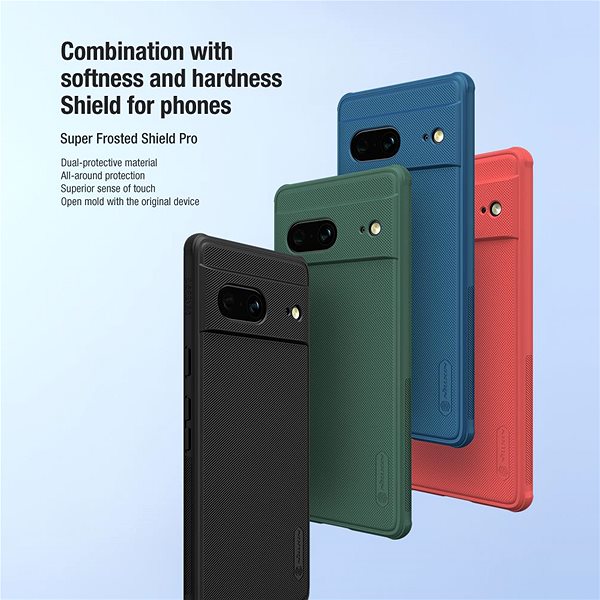 Handyhülle Nillkin Super Frosted PRO Back Cover für Google Pixel 7 Green ...