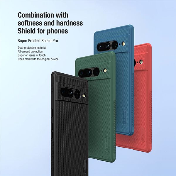 Handyhülle Nillkin Super Frosted PRO Back Cover für Google Pixel 7 Pro Green ...