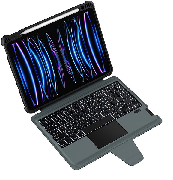 Hülle für Tablet mit Tastatur Nillkin Bumper Link Keyboard Case für Apple iPad Air 10.9 2020/Air 4/Air 5/Pro 11 2020/2021/2022 ...
