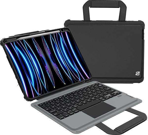 Tablet tok billentyűzettel Nillkin Bumper GO Keyboard Case Apple iPad Air 4/5/10.9 2020/11 2024/ Pro 11 2020/2021/2022 ...