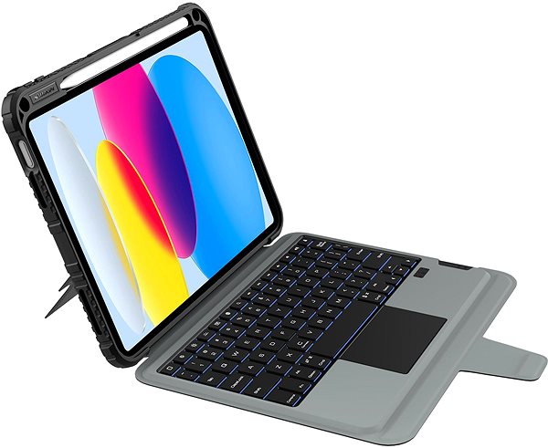 Hülle für Tablet mit Tastatur Nillkin Bumper Combo Keyboard Case für das Apple iPad 10.9 2022 Black ...