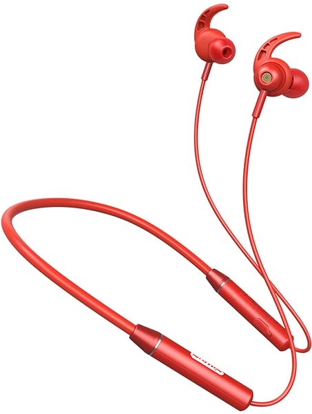 Wireless Headphones Nillkin SoulMate E4 Neckband Bluetooth 5.0 Earphones Red Lateral view