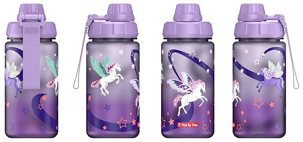 Fľaša na vodu STEP BY STEP tritánová 0,55 l, Dreamy Pegasus ...