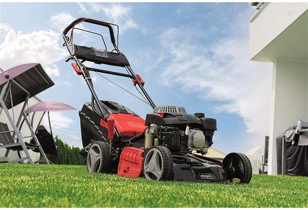 Petrol Lawn Mower Schepach MS 150-46 E - Multifunctional Lawn Mower 4-in-1 with Drive and Electric Start Lifestyle