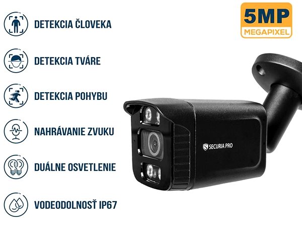 IP Camera Securia Pro camera system NVR2CHV5S-B smart, black ...