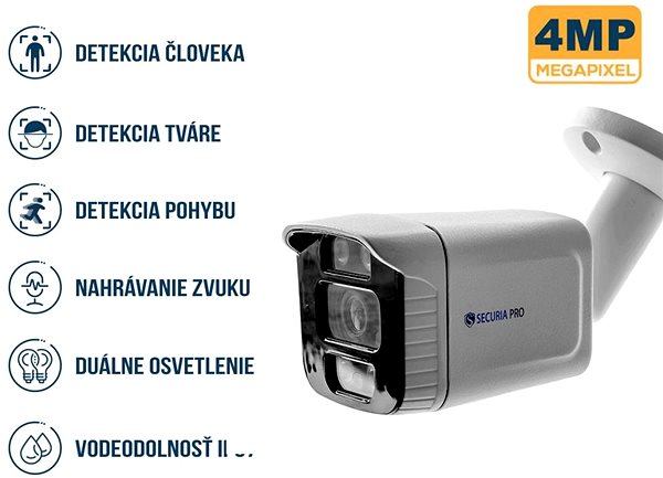 IP Camera Securia Pro camera system NVR8CHV4S-W smart, white ...