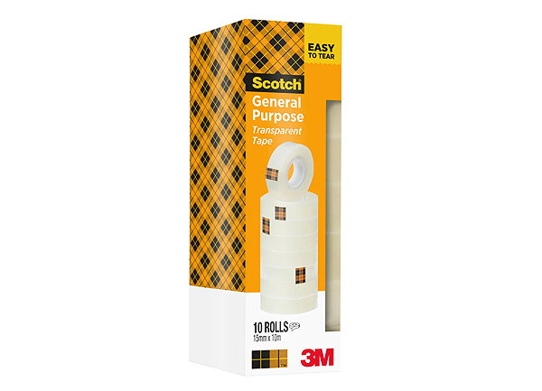 Klebeband Scotch 15 mm × 10 m - transparent - 10er-Pack ...