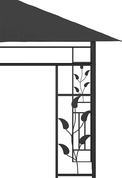Záhradný altánok Altánok s moskytiérou 6 × 3 × 2,73 m antracitový Vlastnosti/technológia