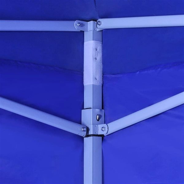 Záhradný altánok Skladací stan s 2 stenami 3 × 3 m modrý Vlastnosti/technológia