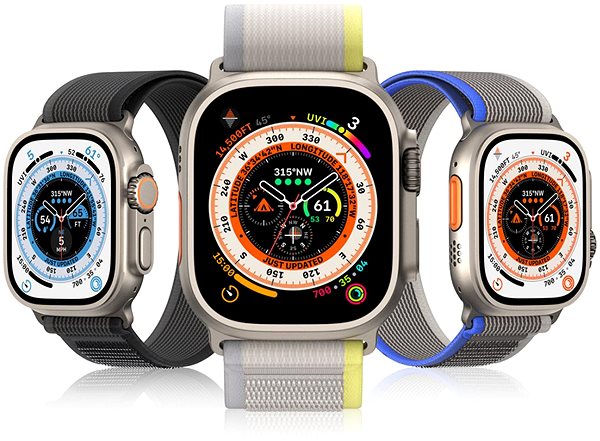 Remienok na hodinky Dux Ducis Sport Velcro na Apple Watch 42/44/45/49 mm, gray ...