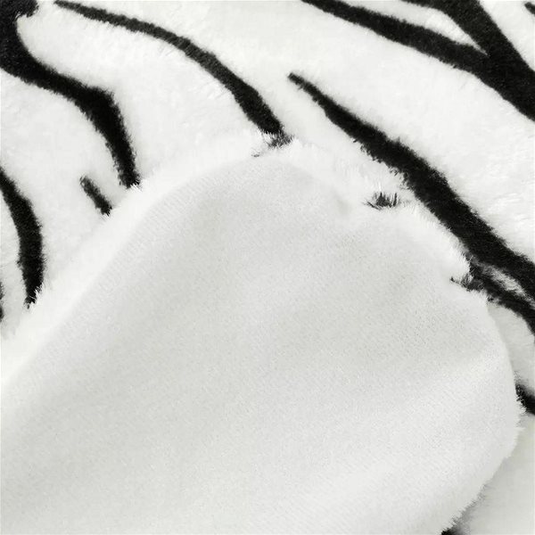 Koberec Plyšový koberec tiger 144 cm biely ...