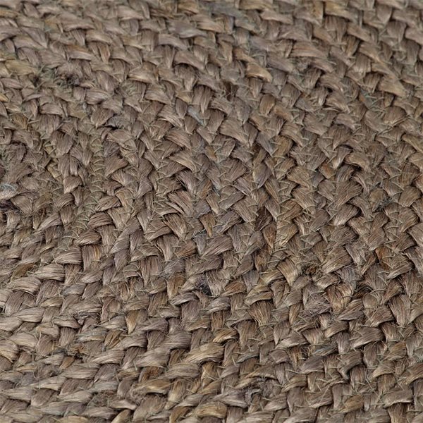Koberec Ručne vyrobený koberec z juty okrúhly 150 cm sivý ...