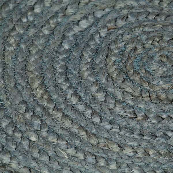 Koberec Ručne vyrobený koberec z juty okrúhly 150 cm olivovo zelený ...