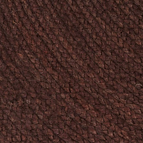Koberec Ručne vyrobený koberec z juty okrúhly 90 cm hnedý ...