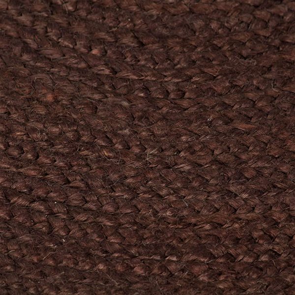 Koberec Ručne vyrobený koberec z juty okrúhly 150 cm hnedý ...