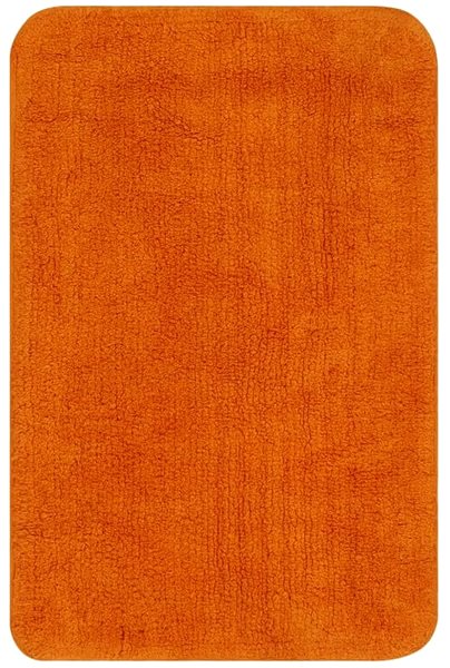 Kúpeľňová predložka Súprava kúpeľňových predložiek 3 kusy textilná oranžová ...