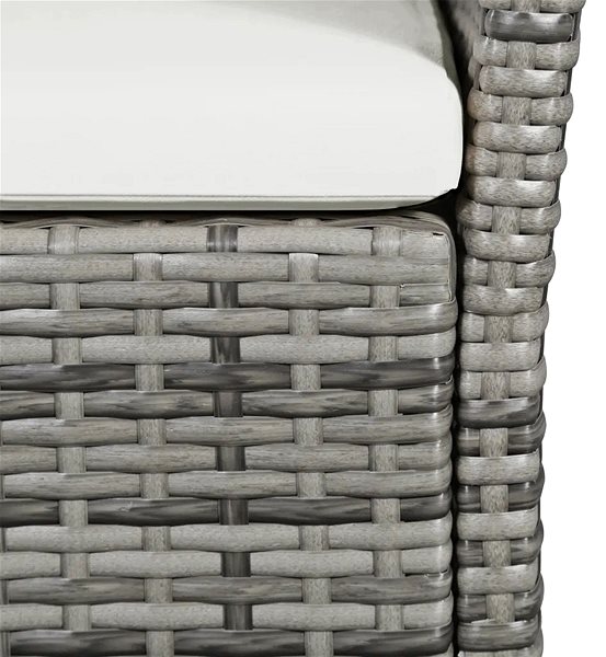 Garden Bench Garden Bench 105cm Polyratan Grey Features/technology