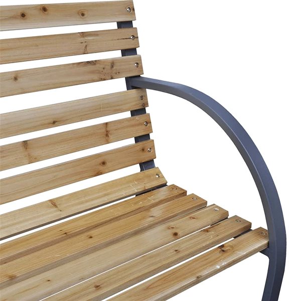 Garden Bench Garden Bench 120cm Wood and Iron Features/technology