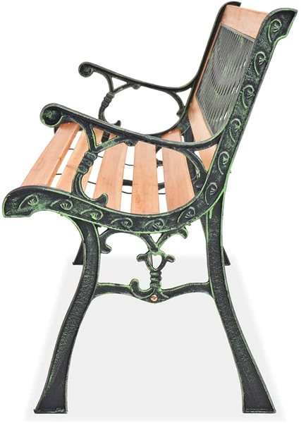 Garden Bench Garden Bench 122cm Wooden Lateral view