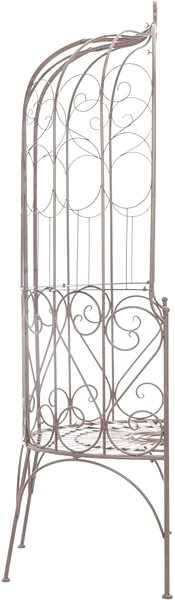Garden Bench Garden Bench 95cm Iron Antique Brown Lateral view