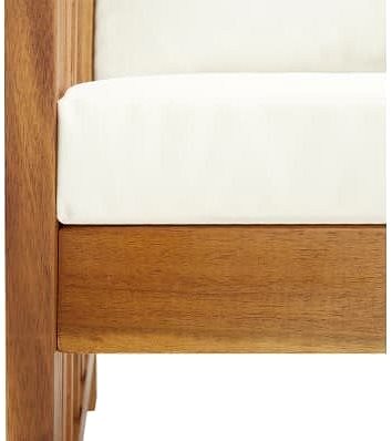 Garden Bench Garden Bench with Cushions 119cm Solid Acacia Wood Features/technology