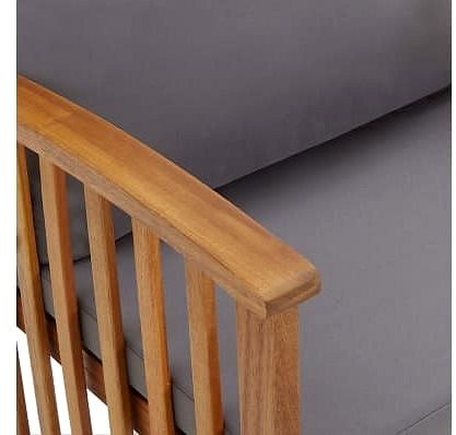 Garden Bench Garden Bench with Cushions 119cm Solid Acacia Wood Features/technology