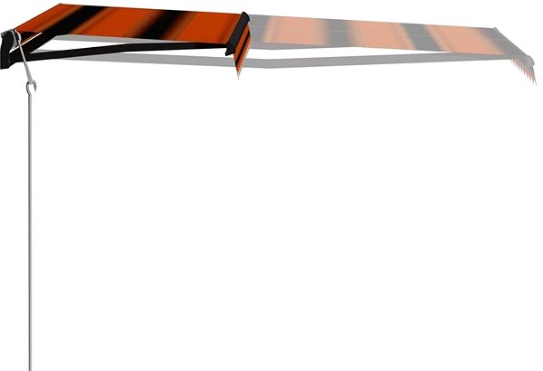 Markíza Automatická zaťahovacia markíza 300 × 250 cm oranžovo-hnedá Vlastnosti/technológia