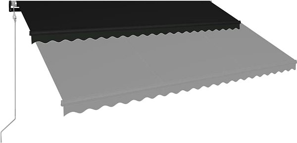Markíza Automatická zaťahovacia markíza 500 × 300 cm antracitová Vlastnosti/technológia