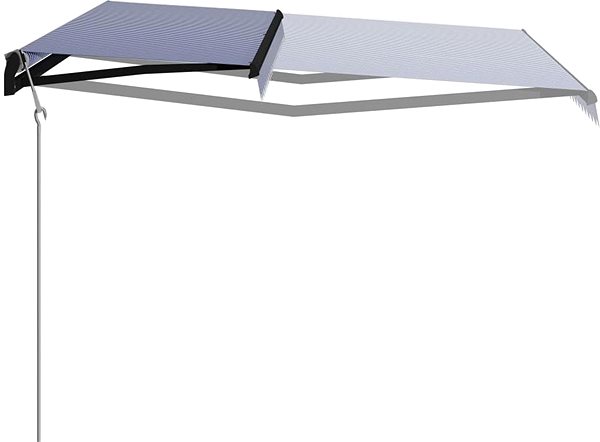 Markýza  Automatická zatahovací markýza 600 x 300 cm modrobílá Vlastnosti/technologie