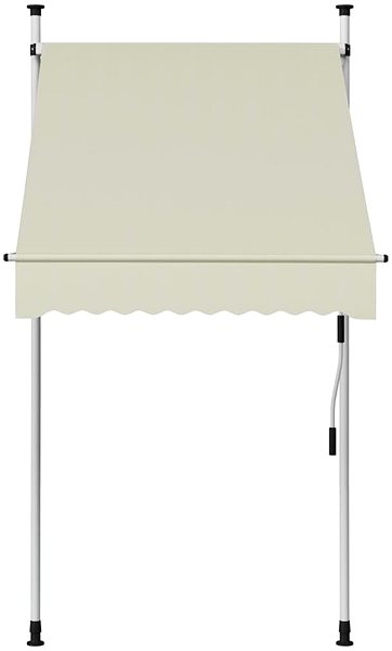 Markýza Ručně zatahovací markýza 100 cm krémová Screen