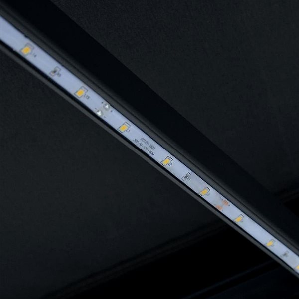 Markíza SHUMEE Markíza s LED svetlom, antracit 350 × 250 cm Vlastnosti/technológia