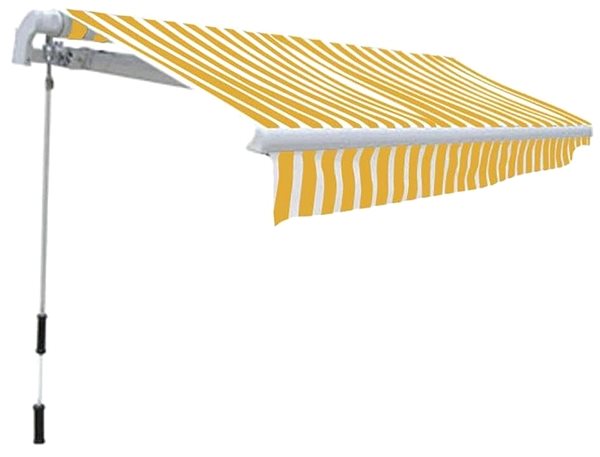 Markíza SHUMEE Markíza, žlto-biela 300 cm Bočný pohľad