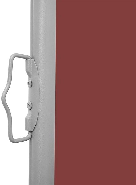 Markíza Zaťahovacia bočná markíza/zástena na terasu 100 × 300 cm hnedá Vlastnosti/technológia