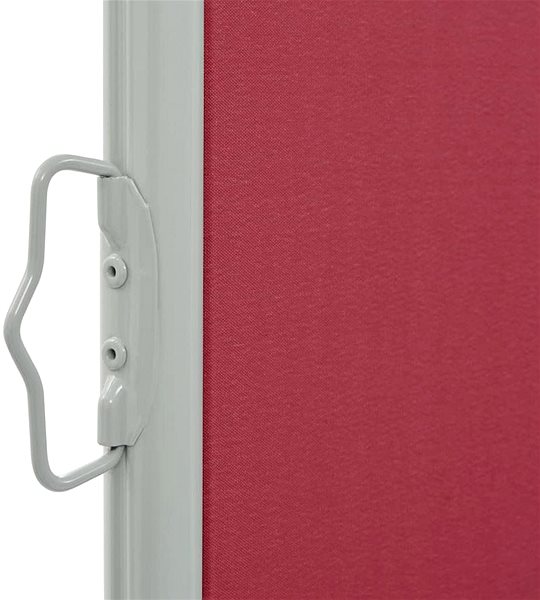 Markíza Zaťahovacia bočná markíza/zástena na terasu 120 × 300 cm červená Vlastnosti/technológia
