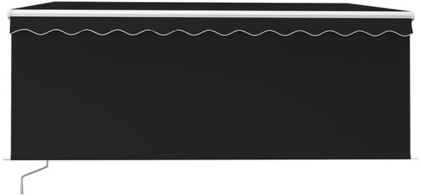Markíza Ručne zaťahovacia markíza s roletou a LED 3 × 2,5 m antracitová  3069384 Screen