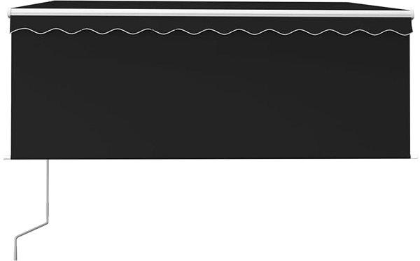 Markíza Automatická zaťahovacia markíza s roletou 3,5 × 2,5 m antracitová 3069289 Screen