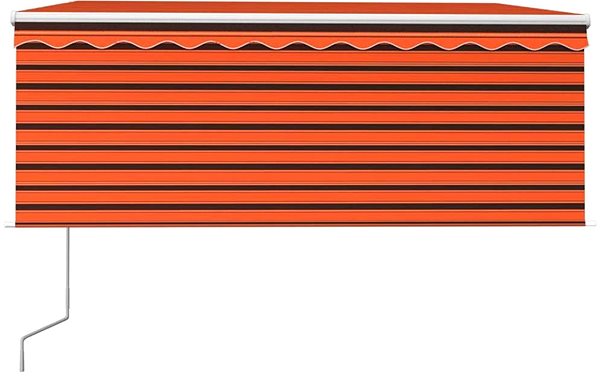 Markíza Automatická zaťahovacia markíza s roletou 3,5 × 2,5 m oranžovohnedá 3069290 Screen