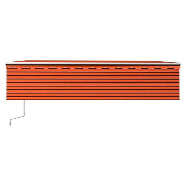 Markíza Automatická zaťahovacia markíza s roletou 6 × 3 m oranžovo-hnedá 3069370 Screen