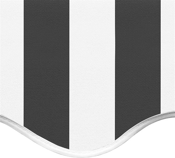 Markíza Náhradná plachta na markízu antracitovo-biela 6 × 3,5 m 311994 Vlastnosti/technológia