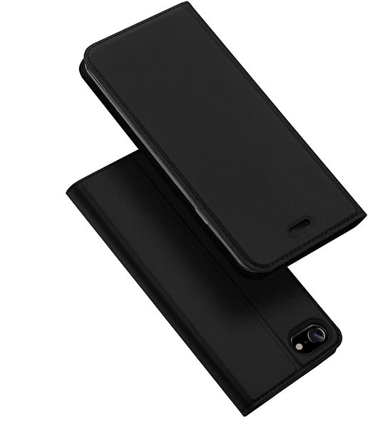 Puzdro na mobil DUX DUCIS Skin Pro knižkové kožené puzdro na iPhone 7/8/SE 2020, čierne ...