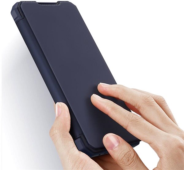 Puzdro na mobil DUX DUCIS Skin X knižkové kožené puzdro na Samsung Galaxy A12/M12, modré ...