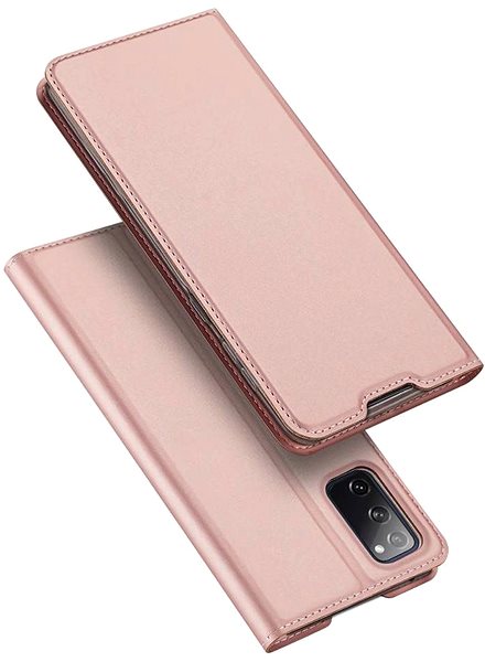 Puzdro na mobil DUX DUCIS Skin Pro knižkové kožené puzdro na Samsung Galaxy S20 FE, ružové ...