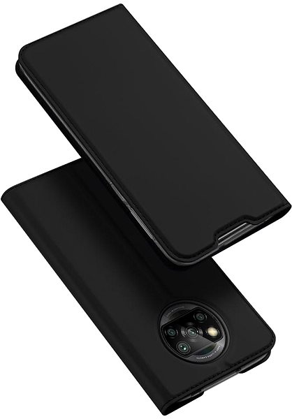 Puzdro na mobil DUX DUCIS Skin Pro knižkové kožené puzdro na Xiaomi Poco X3 NFC/X3 Pro, černé ...