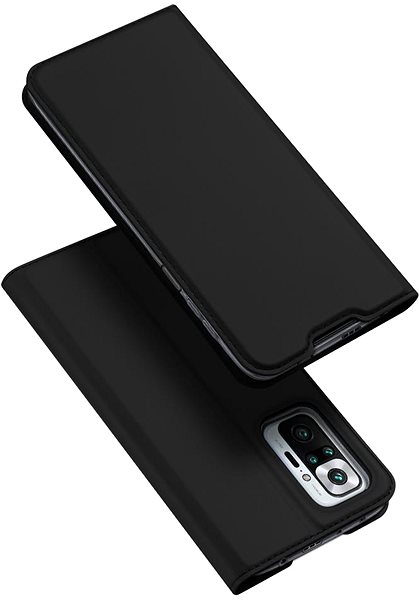 Puzdro na mobil DUX DUCIS Skin Pro knižkové kožené puzdro na Xiaomi Redmi Note 10 Pro, čierne ...
