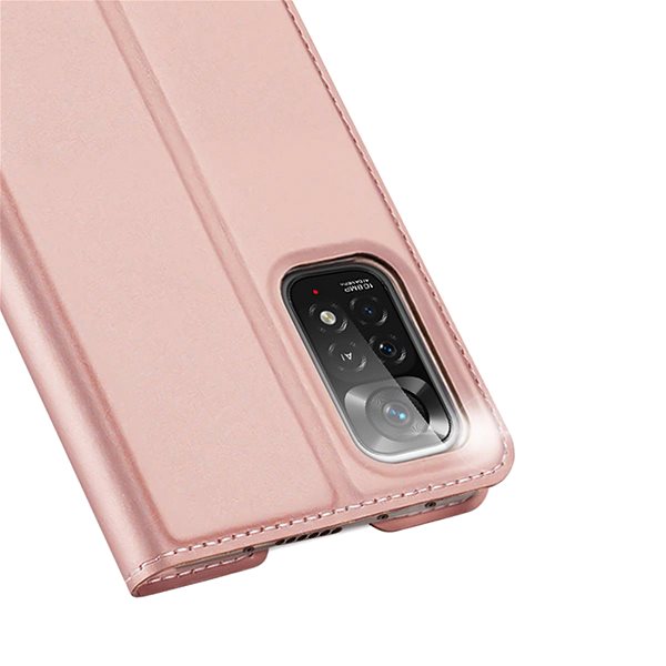 Puzdro na mobil Dux Ducis Skin Pro knižkové kožené puzdro na Xiaomi Redmi Note 11 Pro 4G/5G, ružové ...