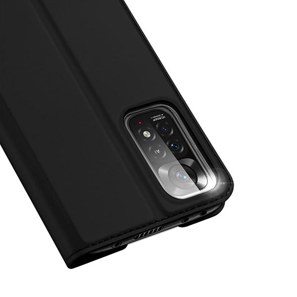 Puzdro na mobil Dux Ducis Skin Pro knižkové kožené puzdro na Xiaomi Redmi Note 11 Pro 4G/5G, čierne ...
