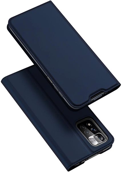 Puzdro na mobil Dux Ducis Skin Pro knižkové kožené puzdro na Xiaomi Redmi Note 11 Pro Plus, modré ...